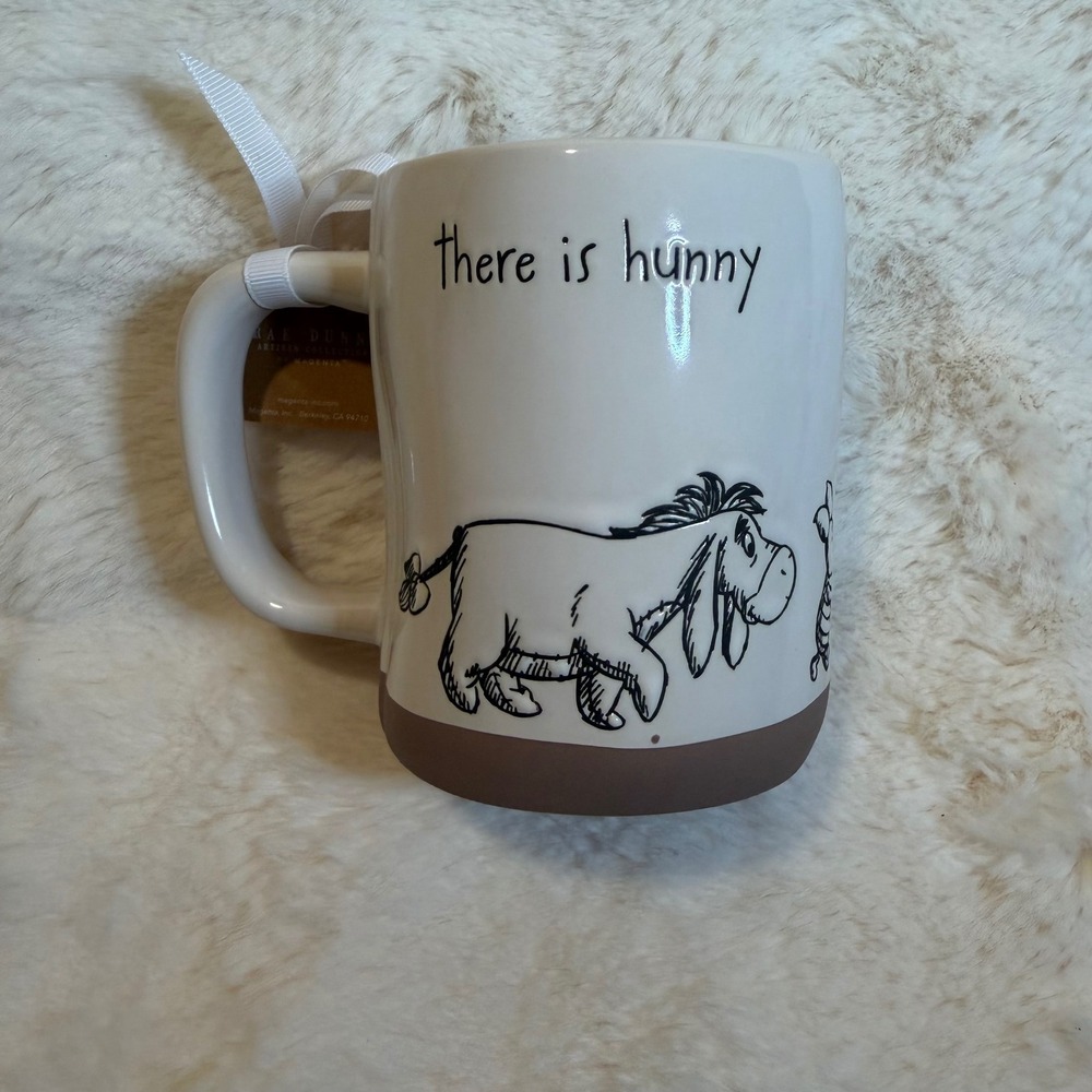 Rae Dunn Disney Winnie the Pooh Eeyore Tigger Mug Home is Wherever There is Hunn